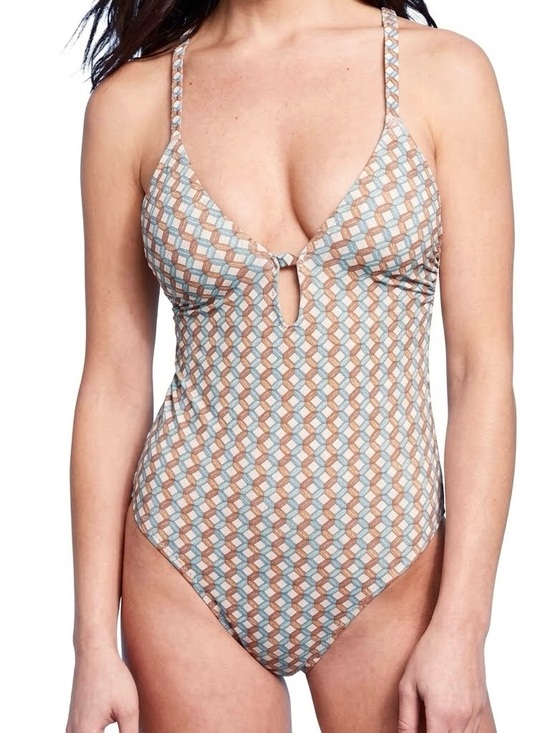 Shade & Shore Other - Shade & Shore One Piece Swimsuit Multicolor Geo Print Size XL Beach Swim Vacay